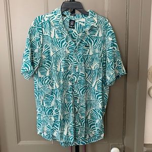 Turquoise/white polo, XXL